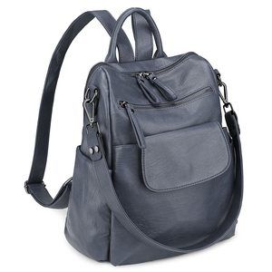 Backpack Purse for Women Vegan Leather Ladies Fashion Travel Shoulder Bag😉